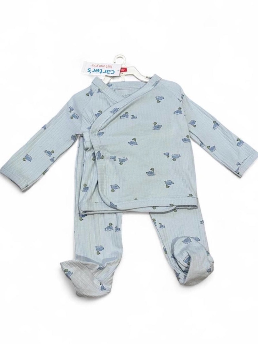 Carter's Light Blue Duck Wrap Pajama Set